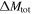 ${\rm{\Delta }}{M}_{\mathrm{tot}}$