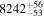 ${8242}_{-53}^{+56}$