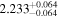 ${2.233}_{-0.064}^{+0.064}$