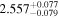 ${2.557}_{-0.079}^{+0.077}$