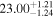 ${23.00}_{-1.24}^{+1.21}$