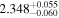 ${2.348}_{-0.060}^{+0.055}$