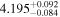 ${4.195}_{-0.084}^{+0.092}$