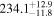 ${234.1}_{-11.8}^{+12.9}$