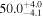 ${50.0}_{-4.1}^{+4.0}$