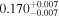 ${0.170}_{-0.007}^{+0.007}$