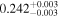 ${0.242}_{-0.003}^{+0.003}$
