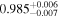 ${0.985}_{-0.007}^{+0.006}$