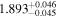 ${1.893}_{-0.045}^{+0.046}$