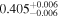 ${0.405}_{-0.006}^{+0.006}$