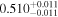 ${0.510}_{-0.011}^{+0.011}$