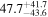 ${47.7}_{-43.6}^{+41.7}$