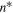${n}^{*}$