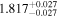 ${1.817}_{-0.027}^{+0.027}$