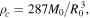${\rho }_{c}=287{M}_{0}/{R}_{0}^{3},$
