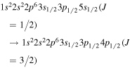 $1{s}^{2}2{s}^{2}2{p}^{6}3{s}_{1/2}3{p}_{1/2}5{s}_{1/2}(J=1/2)\to 1{s}^{2}2{s}^{2}2{p}^{6}3{s}_{1/2}3{p}_{1/2}4{p}_{1/2}(J=3/2)$