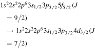 $1{s}^{2}2{s}^{2}2{p}^{6}3{s}_{1/2}3{p}_{3/2}5{f}_{5/2}(J=9/2)\to 1{s}^{2}2{s}^{2}2{p}^{6}3{s}_{1/2}3{p}_{3/2}4{d}_{3/2}(J=7/2)$