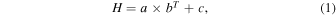 Equation (1)