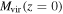 ${M}_{\mathrm{vir}}(z=0)$