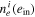 ${n}_{e}^{i}({e}_{{\rm{in}}})$