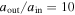 ${a}_{{\rm{out}}}/{a}_{{\rm{in}}}=10$