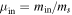 ${\mu }_{{\rm{in}}}={m}_{{\rm{in}}}/{m}_{s}$