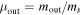 ${\mu }_{{\rm{out}}}={m}_{{\rm{out}}}/{m}_{s}$
