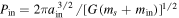 ${P}_{{\rm{in}}}=2\pi {a}_{{\rm{in}}}^{3/2}{/[G({m}_{s}+{m}_{{\rm{in}}})]}^{1/2}$