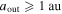 ${a}_{{\rm{out}}}\geqslant 1\,{\rm{au}}$