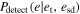 ${P}_{{\rm{detect}}}(e| {e}_{{\rm{t}}},{e}_{{\rm{sd}}})$