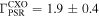 ${{\rm{\Gamma }}}_{\mathrm{PSR}}^{\mathrm{CXO}}=1.9\pm 0.4$