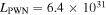 ${L}_{\mathrm{PWN}}=6.4\times {10}^{31}$