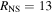 ${R}_{\mathrm{NS}}=13$