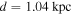 $d=1.04\,\mathrm{kpc}$