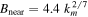 ${B}_{\mathrm{near}}=4.4\ {k}_{m}^{2/7}$