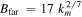 ${B}_{\mathrm{far}}=17\ {k}_{m}^{2/7}$