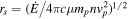 ${r}_{s}={(\dot{E}/4\pi c\mu {m}_{p}{{nv}}_{p}^{2})}^{1/2}$