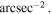 ${\mathrm{arcsec}}^{-2}.$