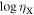 $\mathrm{log}{\eta }_{{\rm{X}}}$