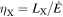 ${\eta }_{{\rm{X}}}={L}_{{\rm{X}}}/\dot{E}$