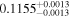 ${0.1155}_{-0.0013}^{+0.0013}$
