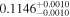 ${0.1146}_{-0.0010}^{+0.0010}$