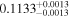 ${0.1133}_{-0.0013}^{+0.0013}$