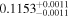 ${0.1153}_{-0.0011}^{+0.0011}$