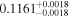 ${0.1161}_{-0.0018}^{+0.0018}$