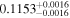 ${0.1153}_{-0.0016}^{+0.0016}$