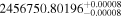${2456750.80196}_{-0.00008}^{+0.00008}$