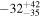 $-{32}_{-35}^{+42}$