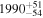 ${1990}_{-54}^{+51}$