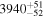 ${3940}_{-52}^{+51}$
